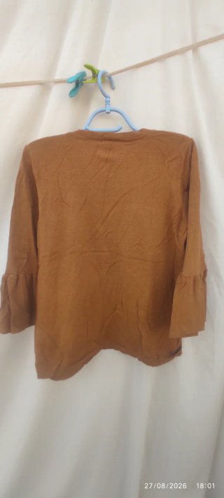 Jersey Punt Roma Manga Campana Marrón Talla M