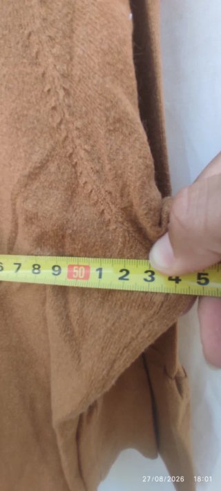 Jersey Punt Roma Manga Campana Marrón Talla M