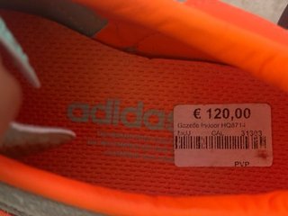 Zapatillas Adidas Naranja y Turquesa