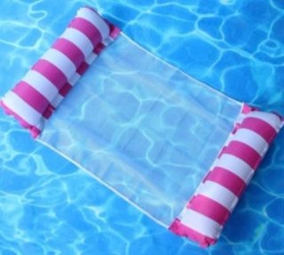 Hamaca Flotante Piscina Rosa/Azul Nueva a estrenar