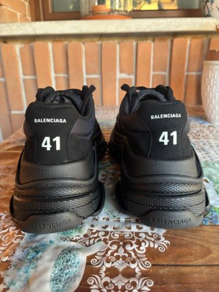 Scarpe Balenciaga Triple S Nylon nere