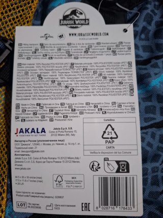 Zaino Jurassik World