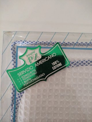 Set tovaglietta americana e tovagliolo
