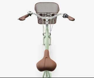 Bicicleta Urbana Verde con Cesta