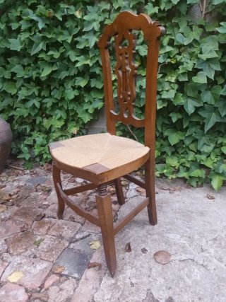 Sillas de enea antiguas (Conjunto de 10)