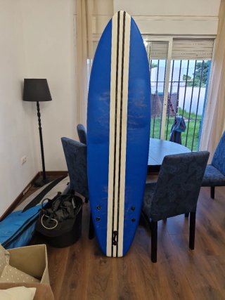 Tabla de surf evolutiva azul