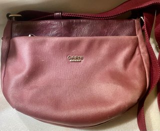 Bolso GARNI Milano Italia Piel Rosa/Morado