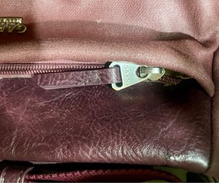 Bolso GARNI Milano Italia Piel Rosa/Morado