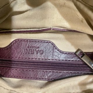 Bolso GARNI Milano Italia Piel Rosa/Morado
