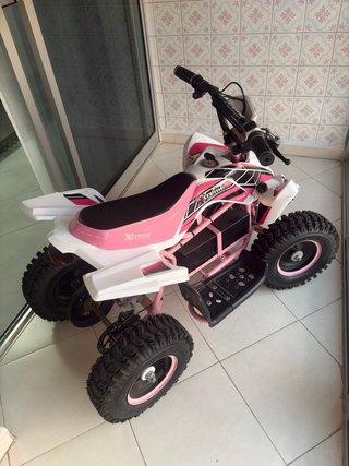 Quad Eléctrico Infantil 1000W Rosa