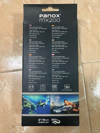 Panox MX200 Action Cam HD – Nueva con accesorios