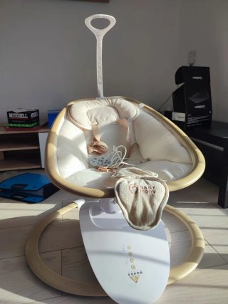 Mecedora bebé madera y tela