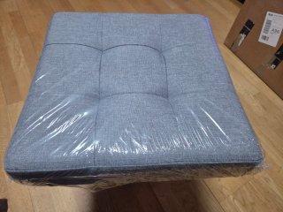 Puf Baúl Almacenaje SONGMICS Patas Madera