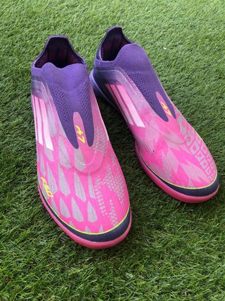 Zapatillas Adidas F50 niño rosa/morado
