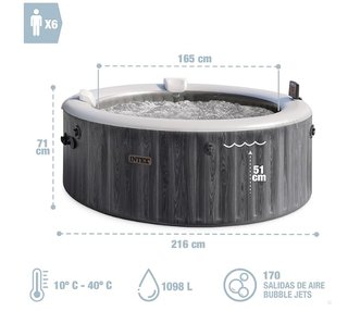 Spa Hinchable Intex 6 Plazas