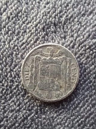 Lote 3 Monedas 10 Céntimos Ptas. 1940, 41, 53