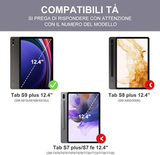 Funda Teclado Samsung Tab S9+ / S10+ 12.4