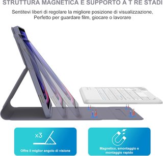 Funda Teclado Samsung Tab S9+ / S10+ 12.4