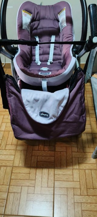 Silla Trio Chicco + Capazo + Silla Coche