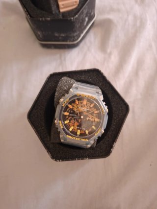 Casio GA-2100 Reloj Transparente y Azul