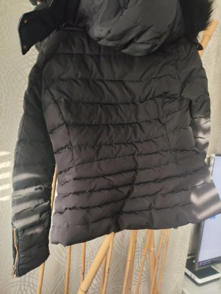 Abrigo acolchado negro Zara Talla XS