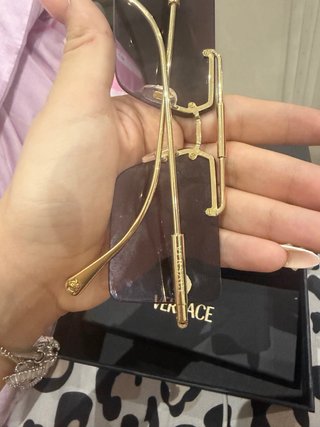 Gafas de sol Versace doradas y marrones