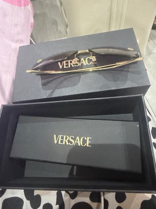 Gafas de sol Versace doradas y marrones