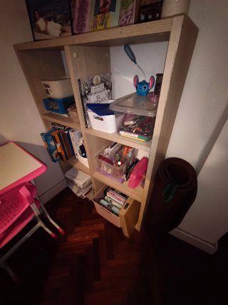 Cama nido con armario y estantería