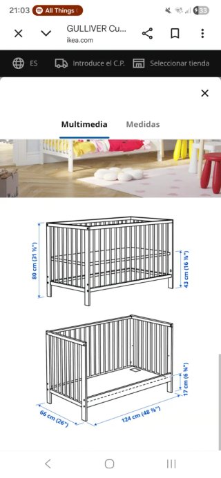Cuna Ikea Blanca