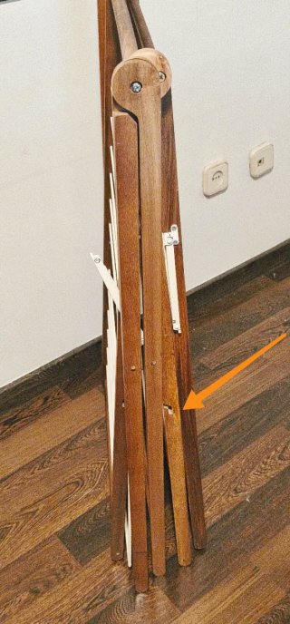 Tendedero de madera Zara Home.