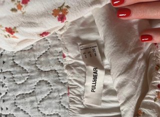 Vestido mesonera floral blanco