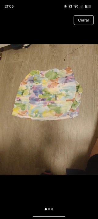 Falda corta estampada