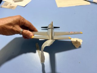Avión volador de techo, juguete P51 con cinta