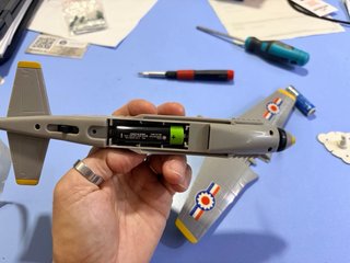 Avión volador de techo, juguete P51 con cinta