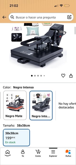 Plancha o Prensa de Calor Profesional