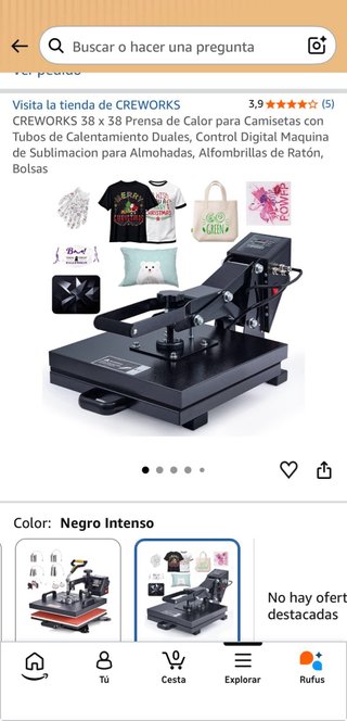 Plancha o Prensa de Calor Profesional