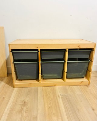 Mueble y cajoneras IKEA TROFAST madera y metal