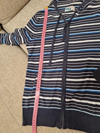 Chaqueta con capucha Pull&Bear rayas M
