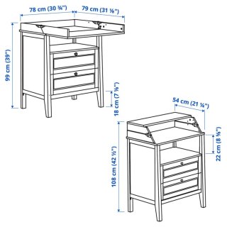 Cambiador Bebé IKEA Sundvik Blanco