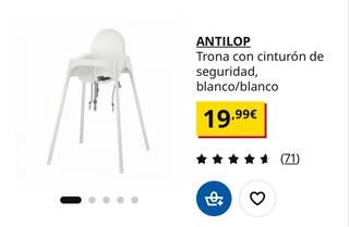 Trona IKEA Antilop con cojín