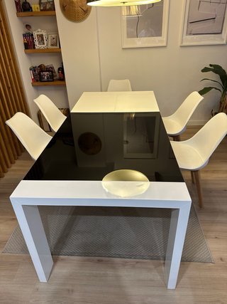 Conjunto mesa comedor + mesa centro + mueble TV