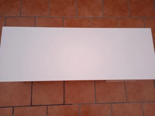 Banco blanco 120x30x42