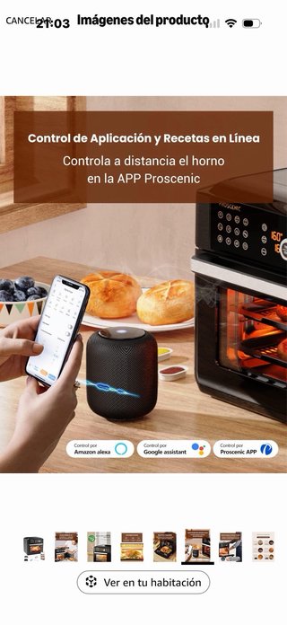Proscenic T31 Freidora sin Aceite 15L