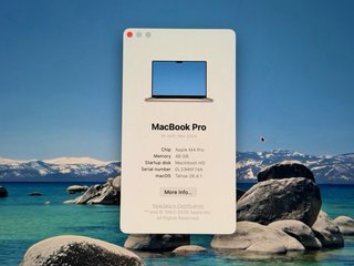 MacBook Pro 16 M4 Pro 48GB 512GB Nov 2024