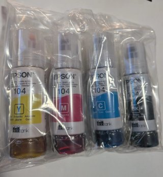 Ricambio inchiostro Epson 104 EcoTank (4 colori)