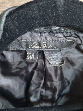 Cazadora Biker Zara Piel Negra Talla M