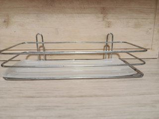Estantería de pared baño metal