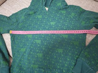 Sudadera Pull&Bear verde capucha T.L