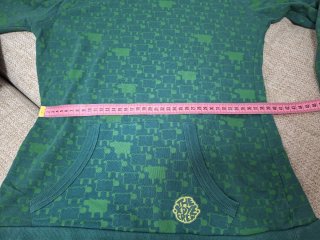 Sudadera Pull&Bear verde capucha T.L