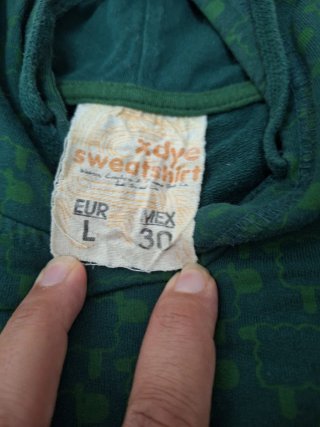 Sudadera Pull&Bear verde capucha T.L
